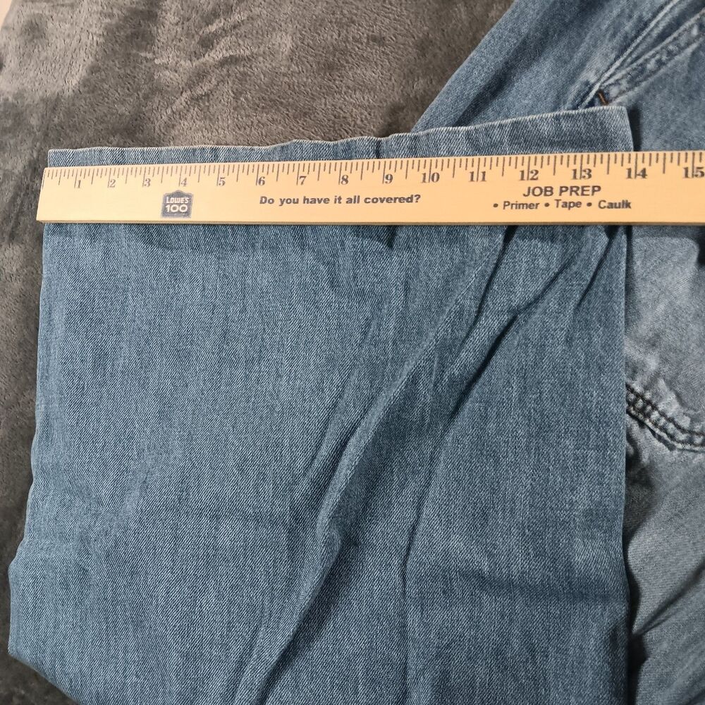 torrid Light Wash Blue Wide Leg Jeans - Drawstring Waist - Picture 6 of 10